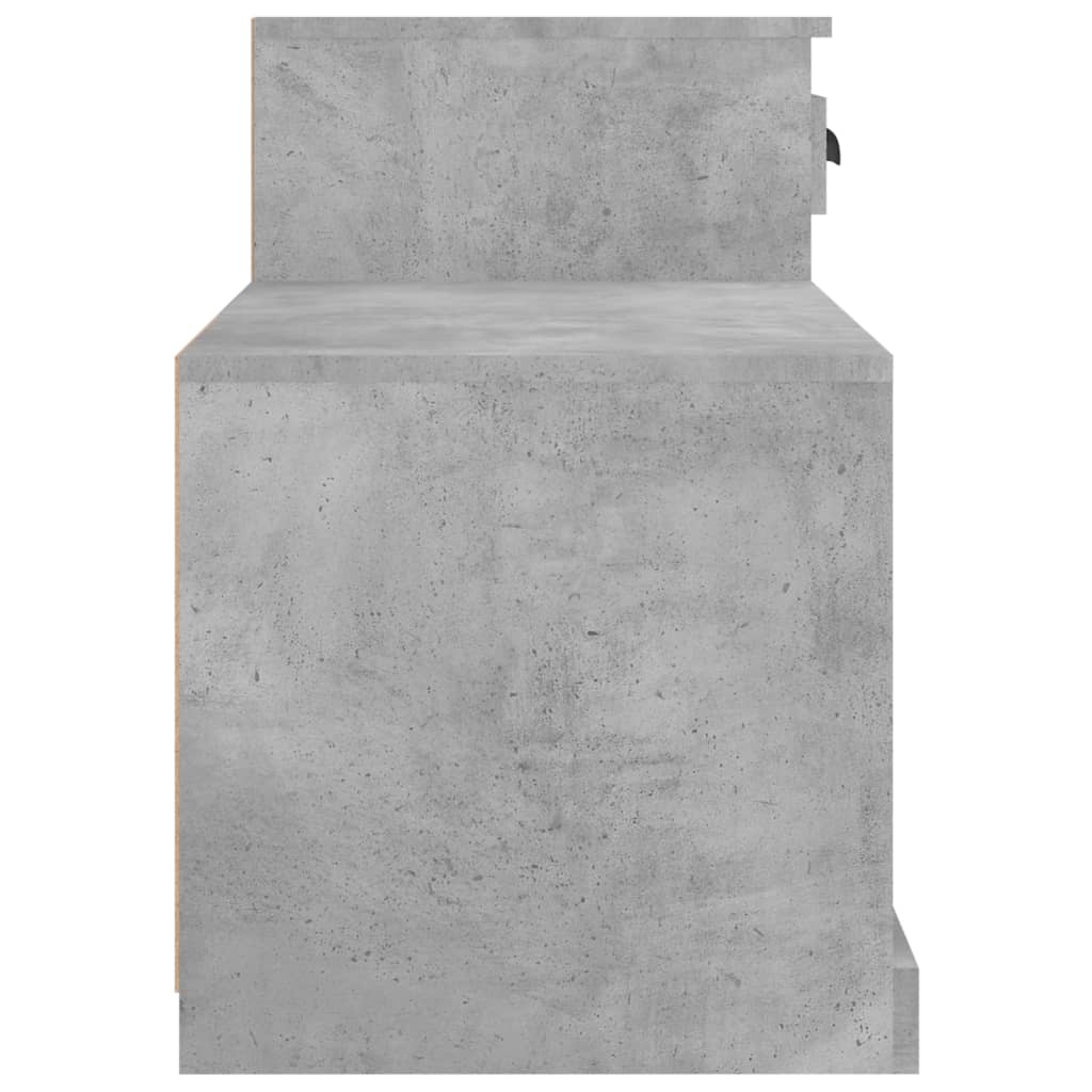 Armoire à chaussures gris béton 100x42x60 cm bois d'ingénierie - XIOS