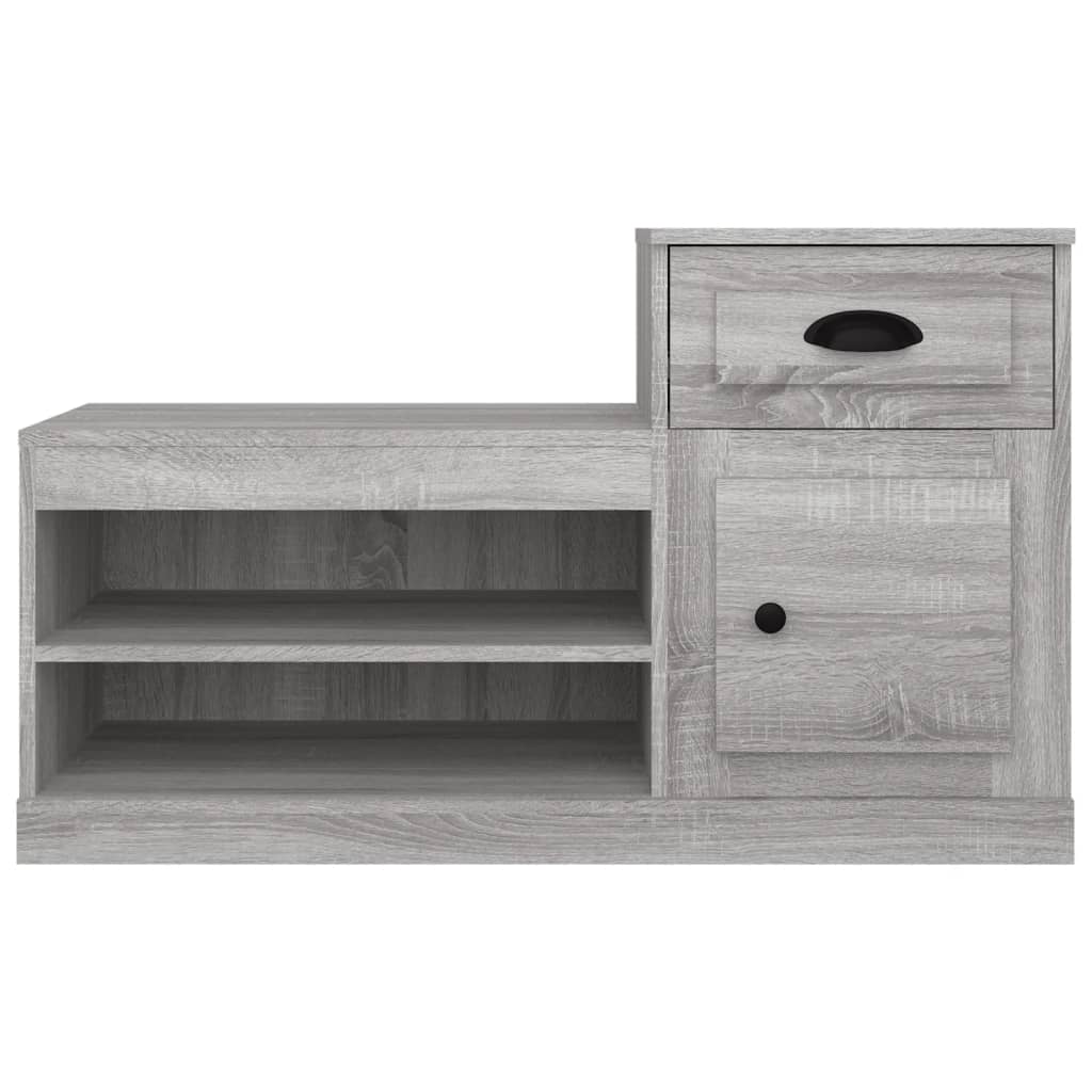 Armoire à chaussures sonoma gris 100x42x60 cm bois d'ingénierie - XIOS