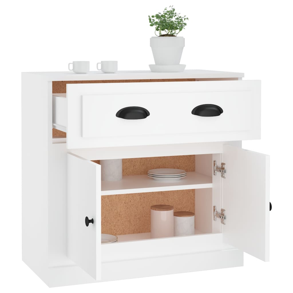 Buffet blanc 70x35,5x67,5 cm bois d'ingénierie - XIOS