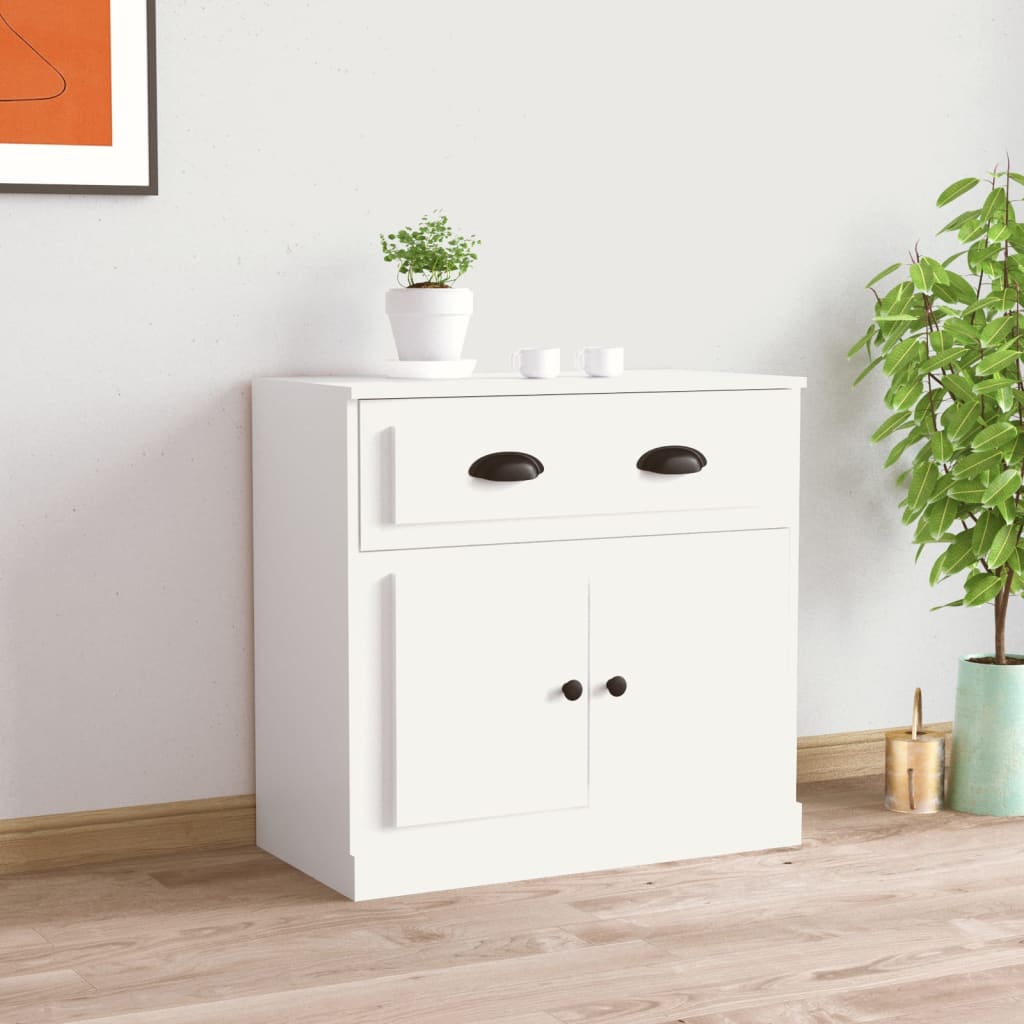 Buffet blanc 70x35,5x67,5 cm bois d'ingénierie - XIOS