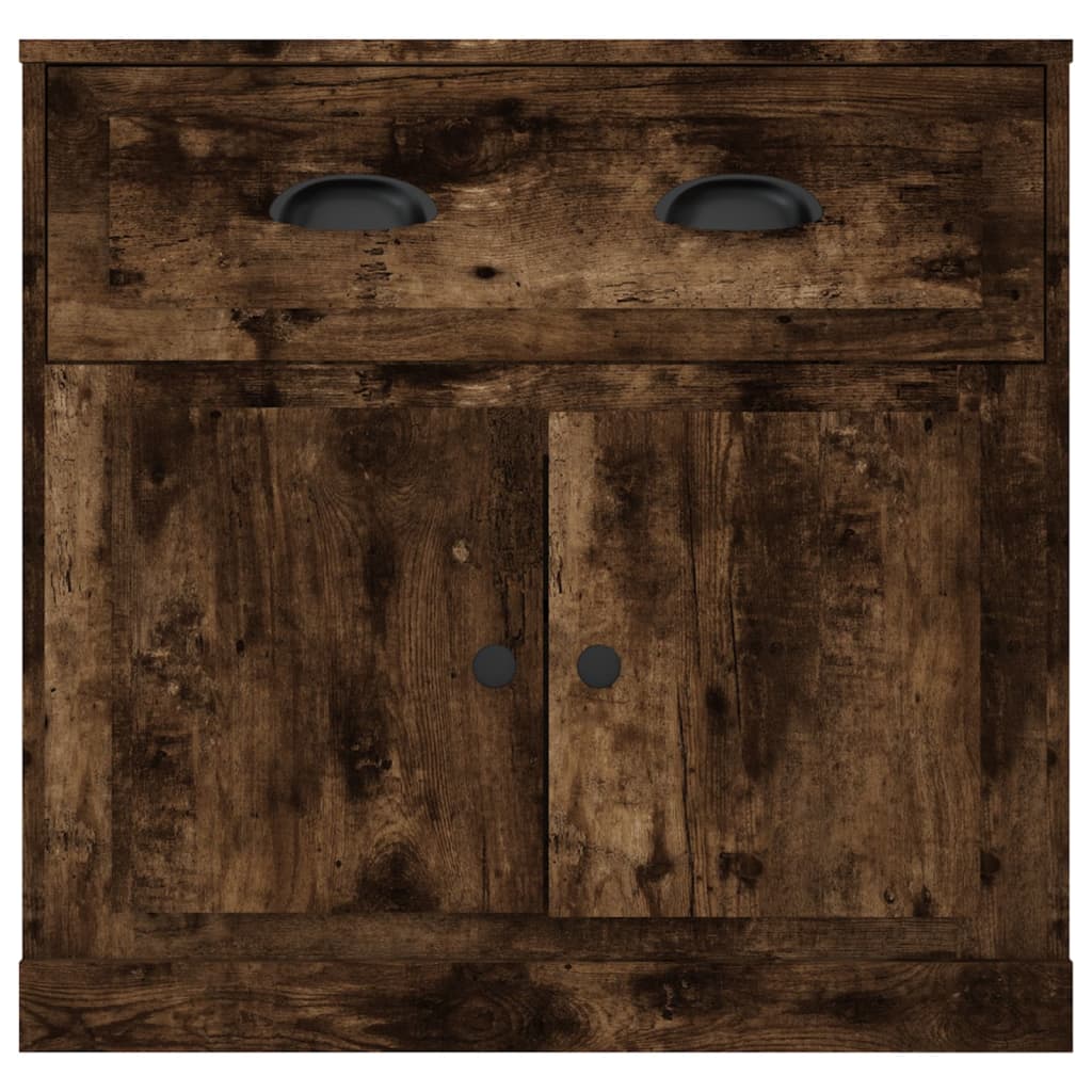 Buffet chêne fumé 70x35,5x67,5 cm bois d'ingénierie - XIOS