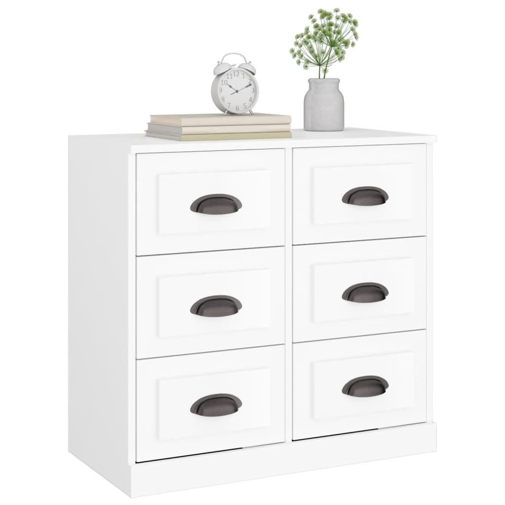 Buffet blanc 70x35,5x67,5 cm bois d'ingénierie - XIOS
