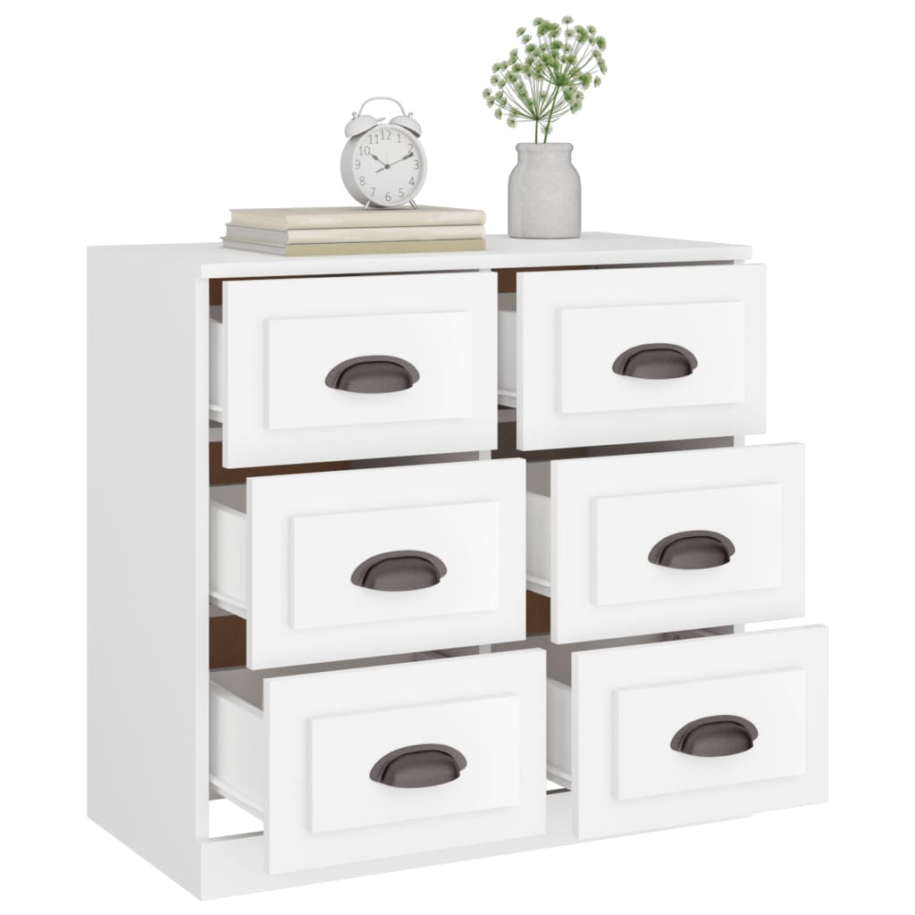 Buffet blanc 70x35,5x67,5 cm bois d'ingénierie - XIOS
