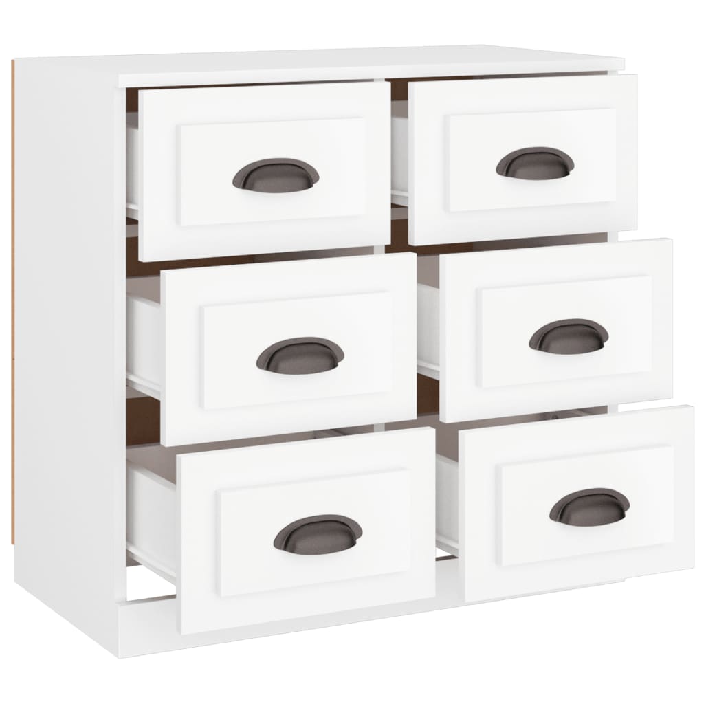 Buffet blanc 70x35,5x67,5 cm bois d'ingénierie - XIOS