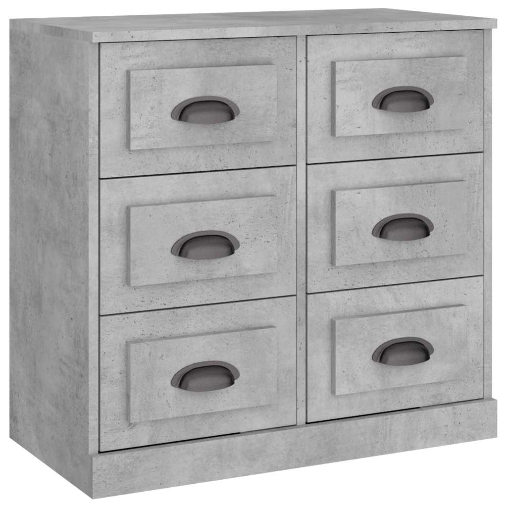 Buffet gris béton 70x35,5x67,5 cm bois d'ingénierie - XIOS