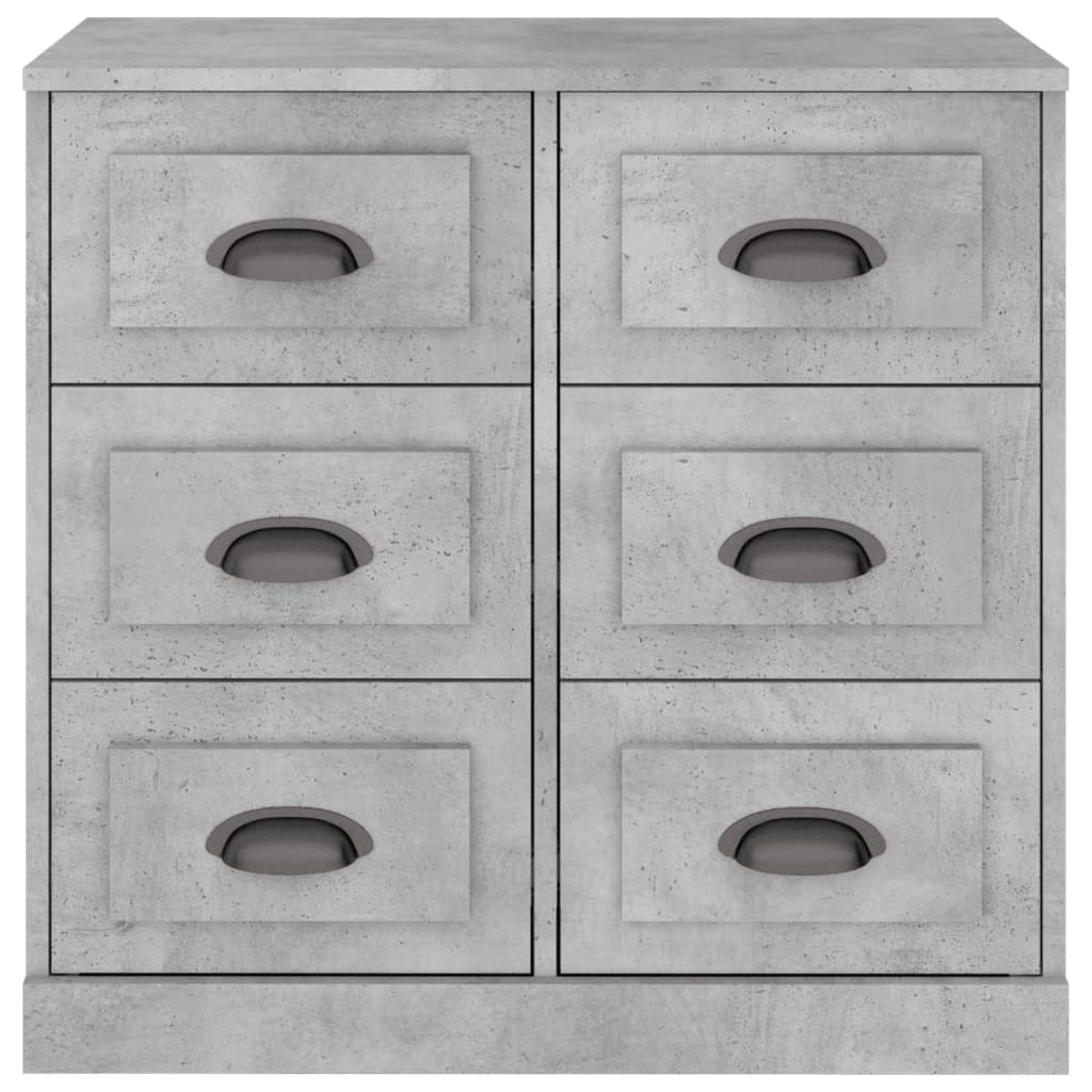 Buffet gris béton 70x35,5x67,5 cm bois d'ingénierie - XIOS