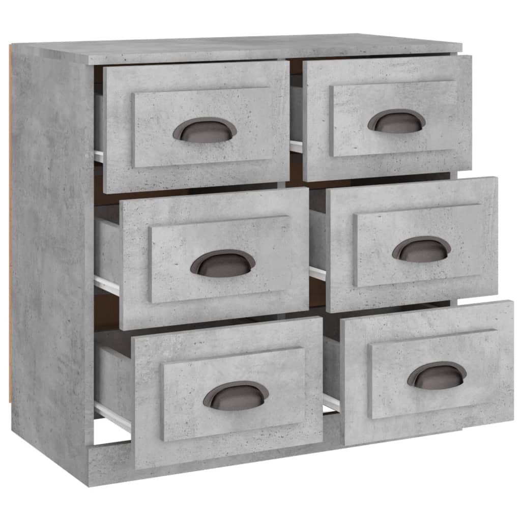 Buffet gris béton 70x35,5x67,5 cm bois d'ingénierie - XIOS