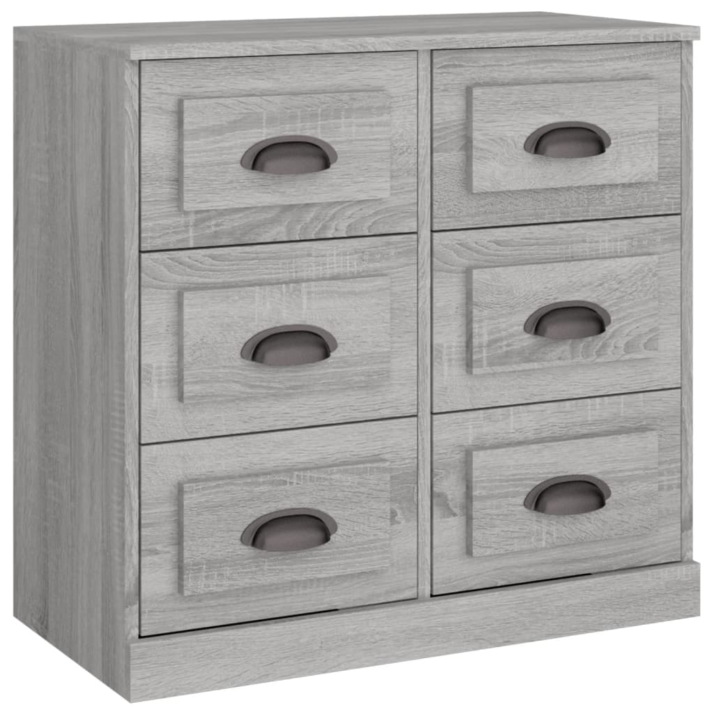 Buffet sonoma gris 70x35,5x67,5 cm bois d'ingénierie - XIOS