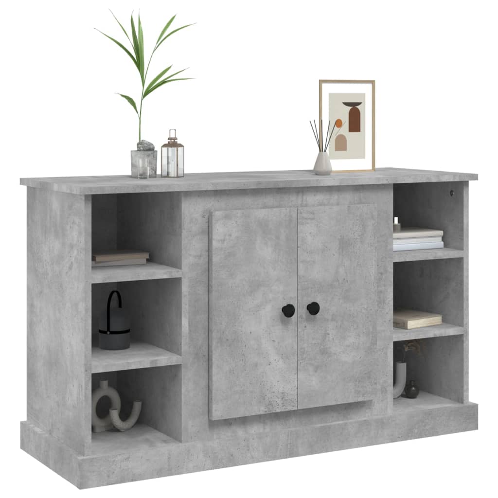 Buffet Gris béton 100x35,5x60 cm Bois d'ingénierie - XIOS