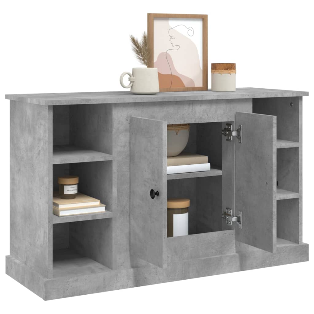 Buffet Gris béton 100x35,5x60 cm Bois d'ingénierie - XIOS