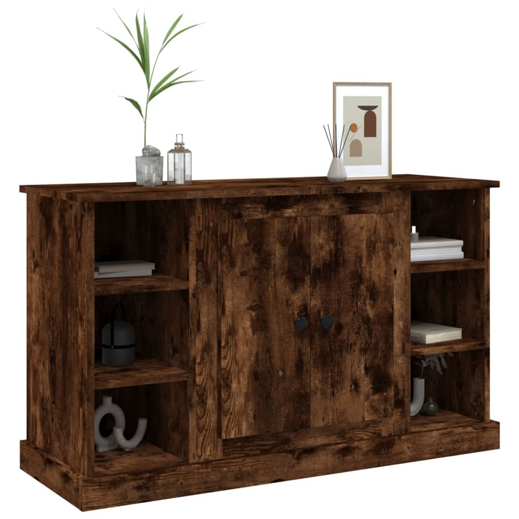 Buffet Chêne fumé 100x35,5x60 cm Bois d'ingénierie
