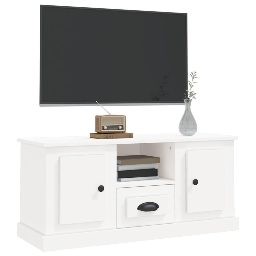 Meuble TV blanc 100x35,5x45 cm bois d'ingénierie Meubles TV vidaXL   