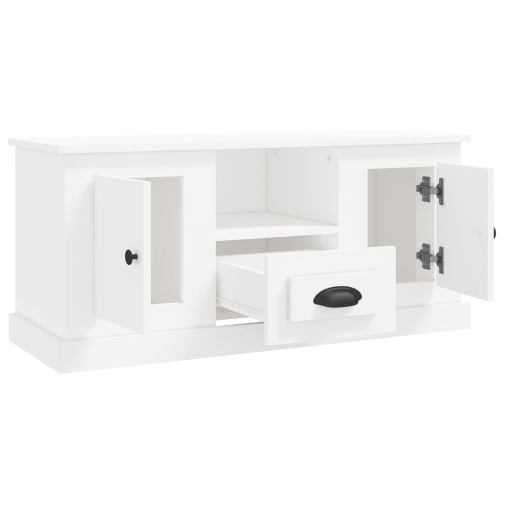 Meuble TV blanc 100x35,5x45 cm bois d'ingénierie Meubles TV vidaXL   