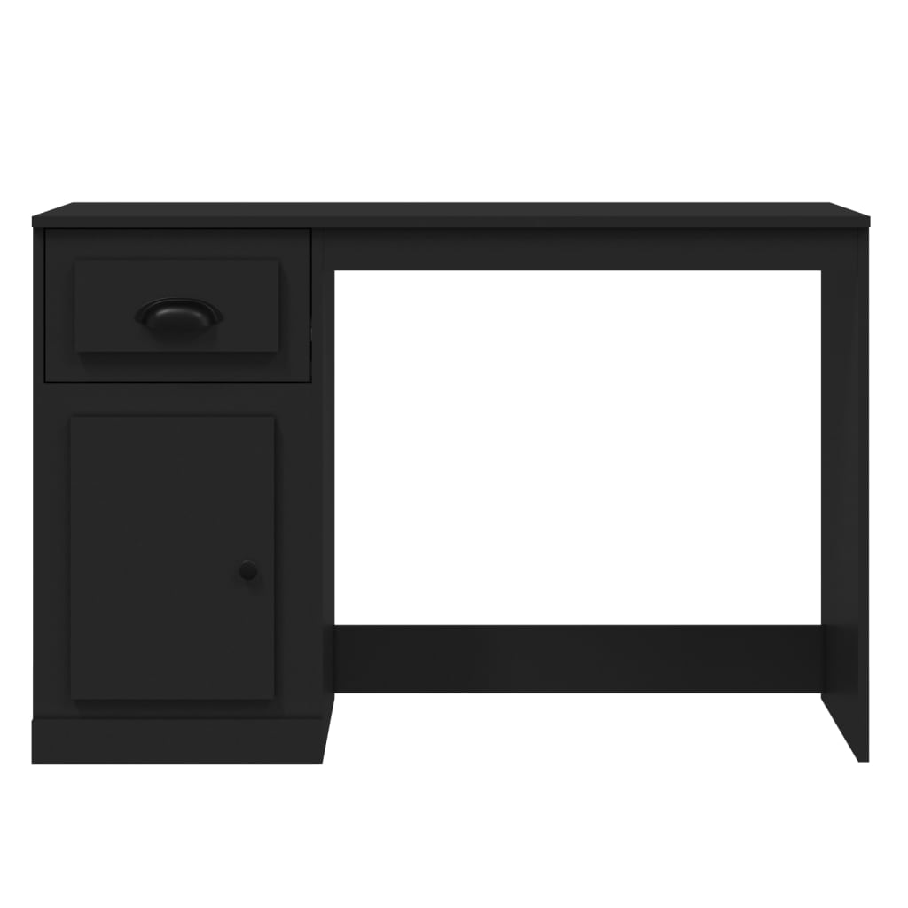 Bureau avec tiroir noir 115x50x75 cm bois d'ingénierie - XIOS