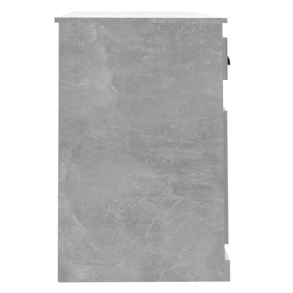 Bureau avec tiroir gris béton 115x50x75 cm bois d'ingénierie - XIOS