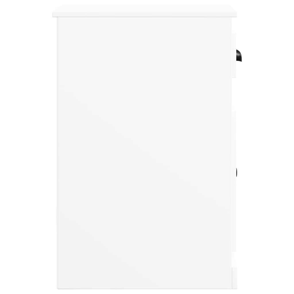 Armoire latérale avec tiroir blanc 40x50x75cm bois d'ingénierie
