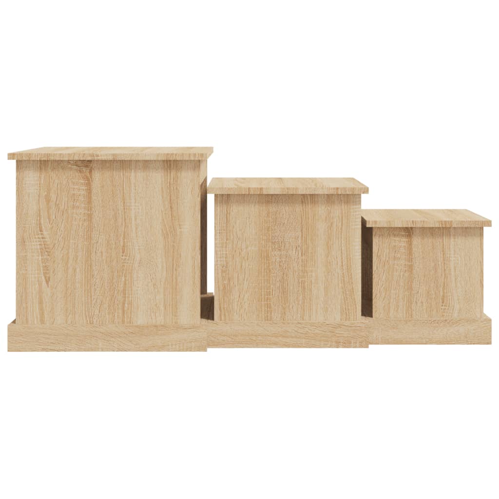 Tables basses 3 pcs chêne sonoma bois d'ingénierie - XIOS