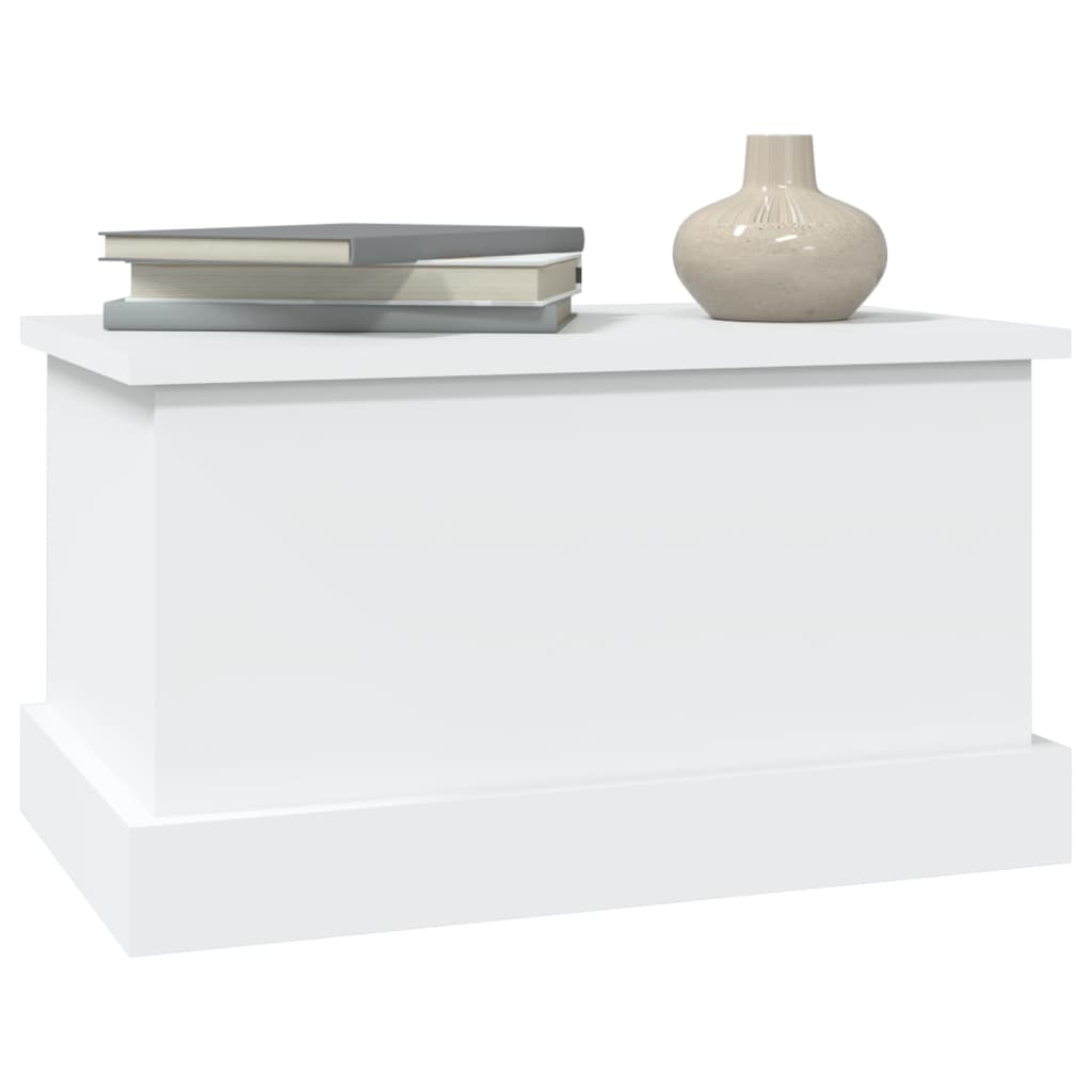 Coffre de rangement Blanc 50x30x28 cm Bois d'ingénierie - XIOS