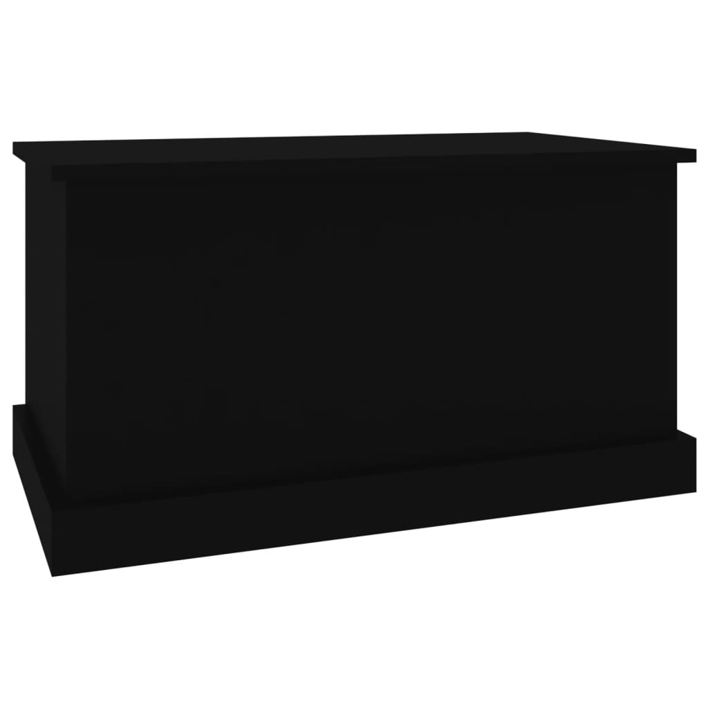Boîte de rangement noir 70x40x38 cm bois d'ingénierie - XIOS