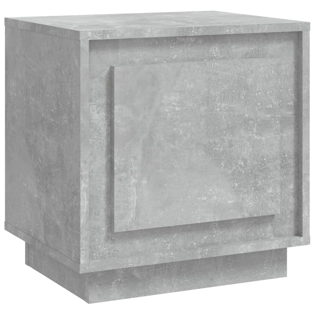 Table de chevet gris béton 44x35x45 cm bois d'ingénierie - XIOS