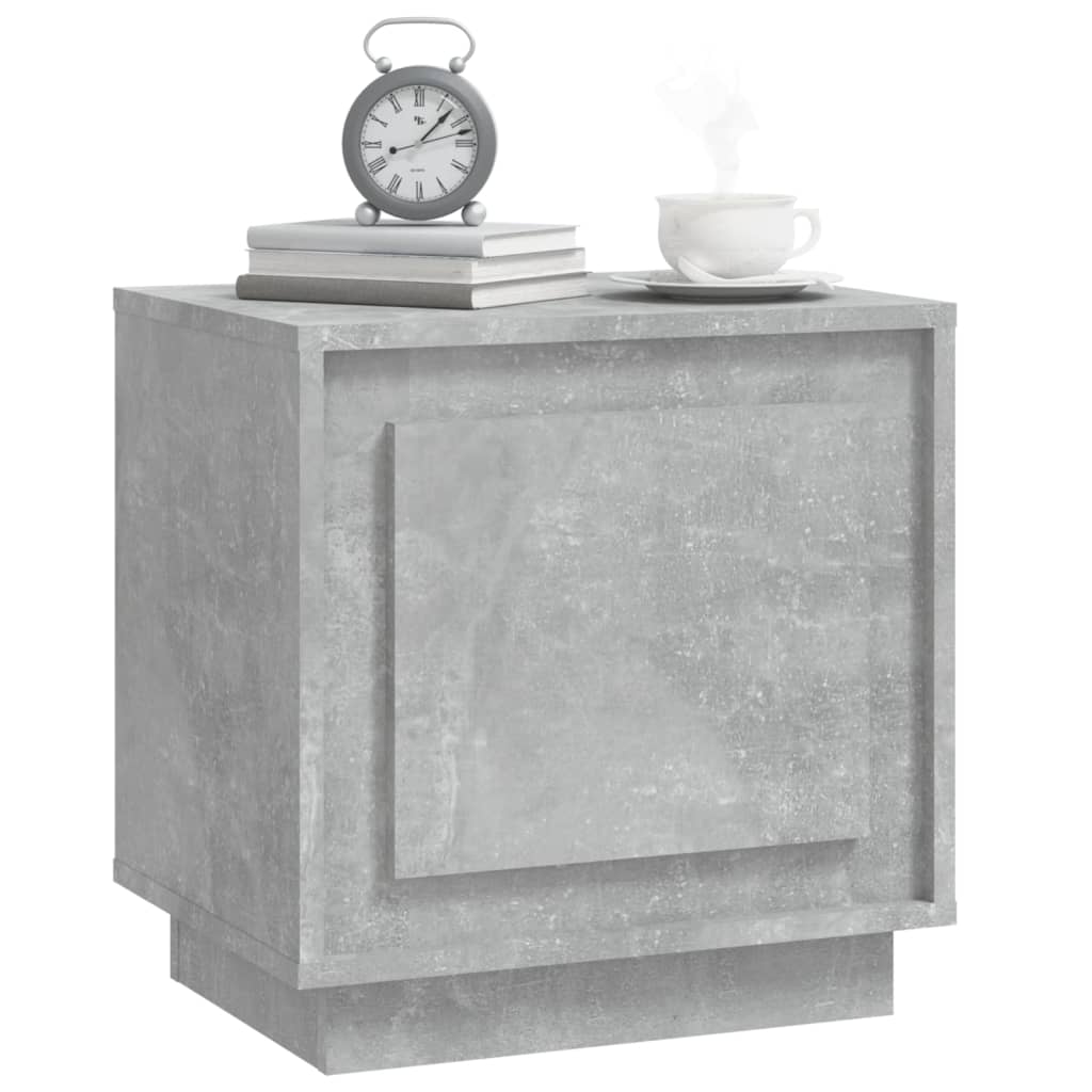 Tables de chevet 2 pcs gris béton 44x35x45 cm bois d'ingénierie - XIOS