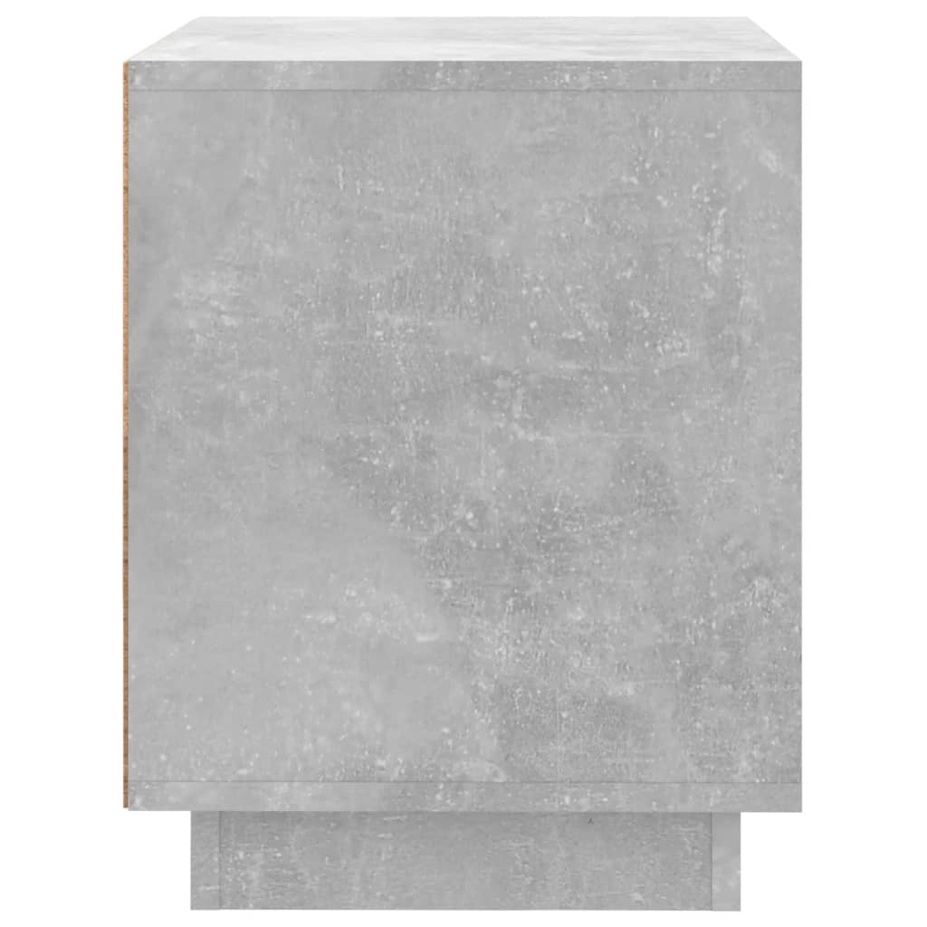 Tables de chevet 2 pcs gris béton 44x35x45 cm bois d'ingénierie - XIOS