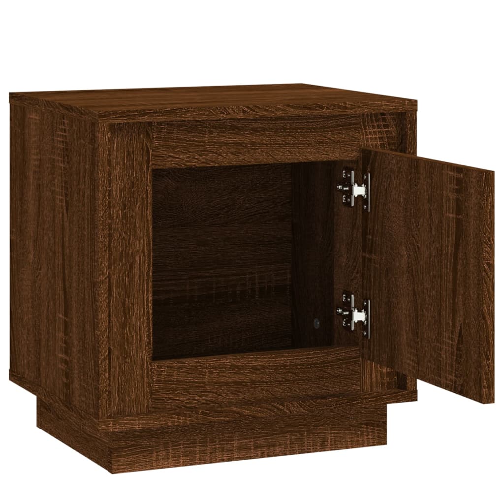 Tables de chevet 2pcs chêne marron 44x35x45cm bois d'ingénierie - XIOS