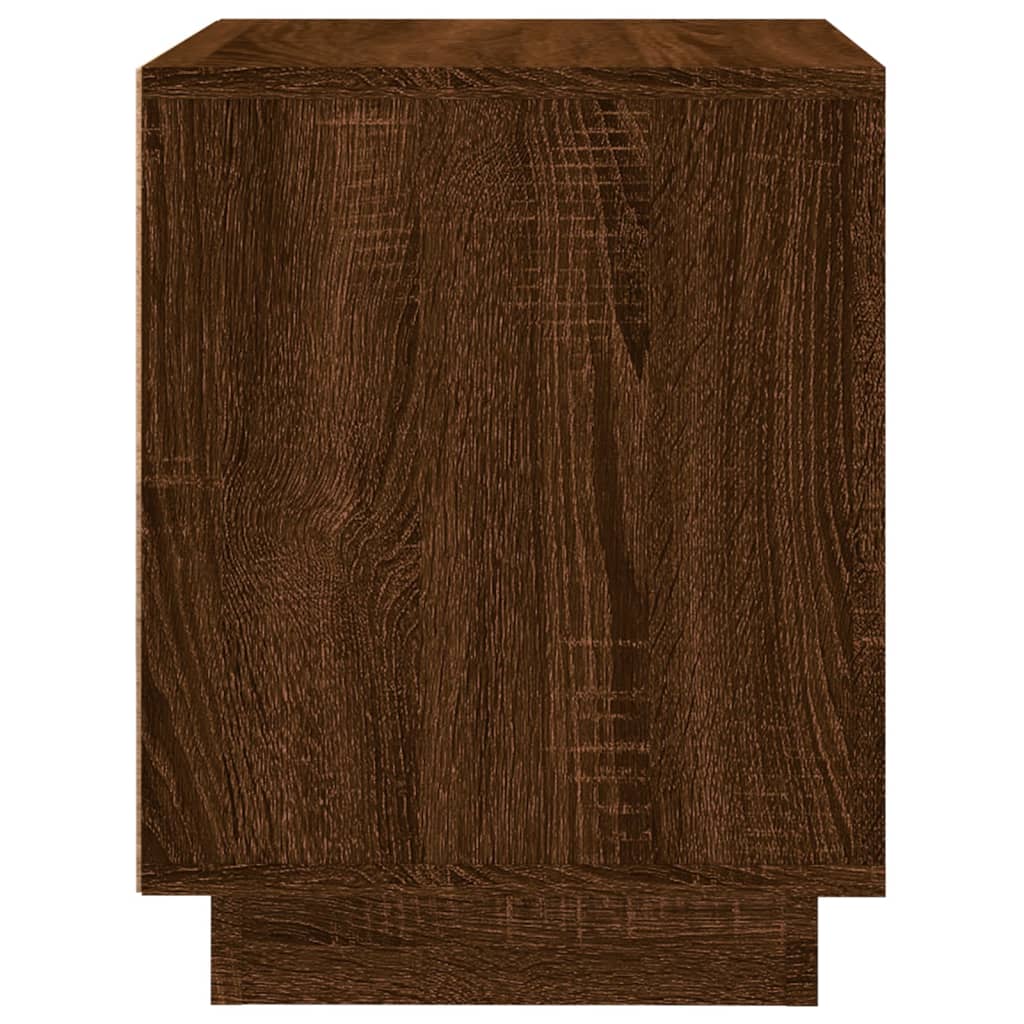 Tables de chevet 2pcs chêne marron 44x35x45cm bois d'ingénierie - XIOS