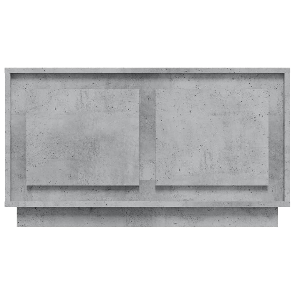 Meuble TV gris béton 80x35x45 cm bois d'ingénierie - XIOS