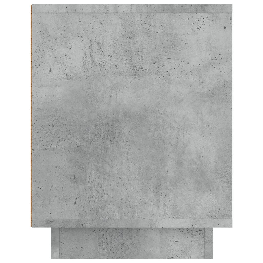 Meuble TV gris béton 80x35x45 cm bois d'ingénierie - XIOS