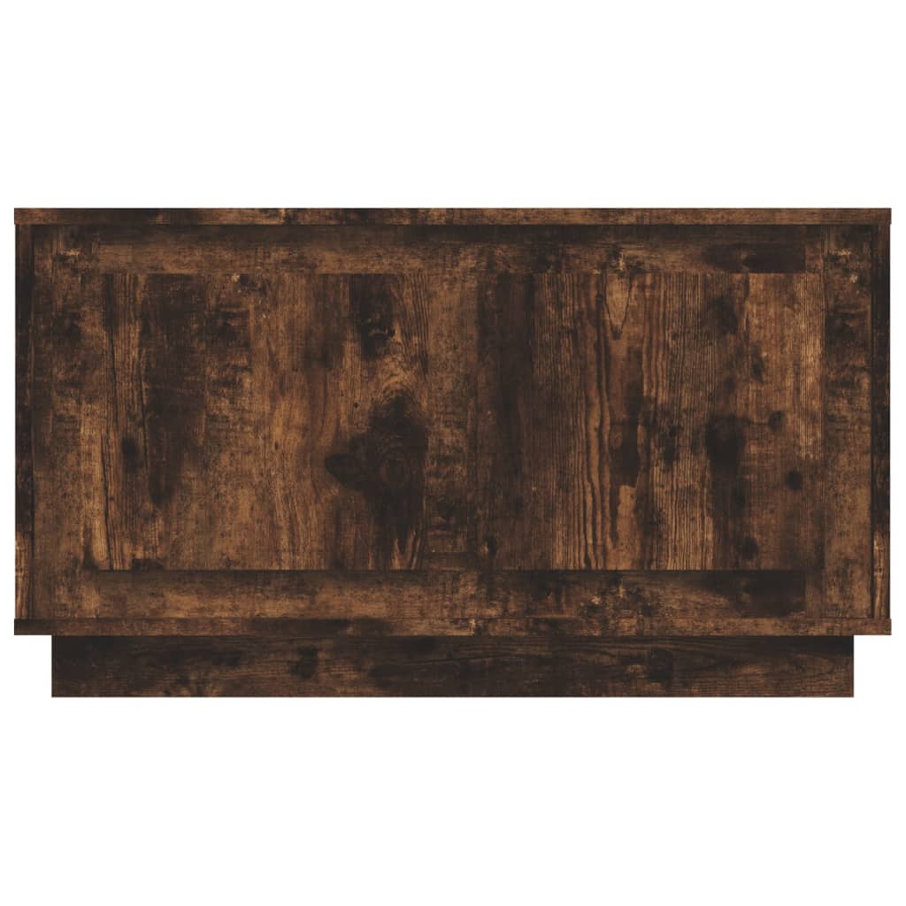 Meuble TV chêne fumé 80x35x45 cm bois d'ingénierie - XIOS