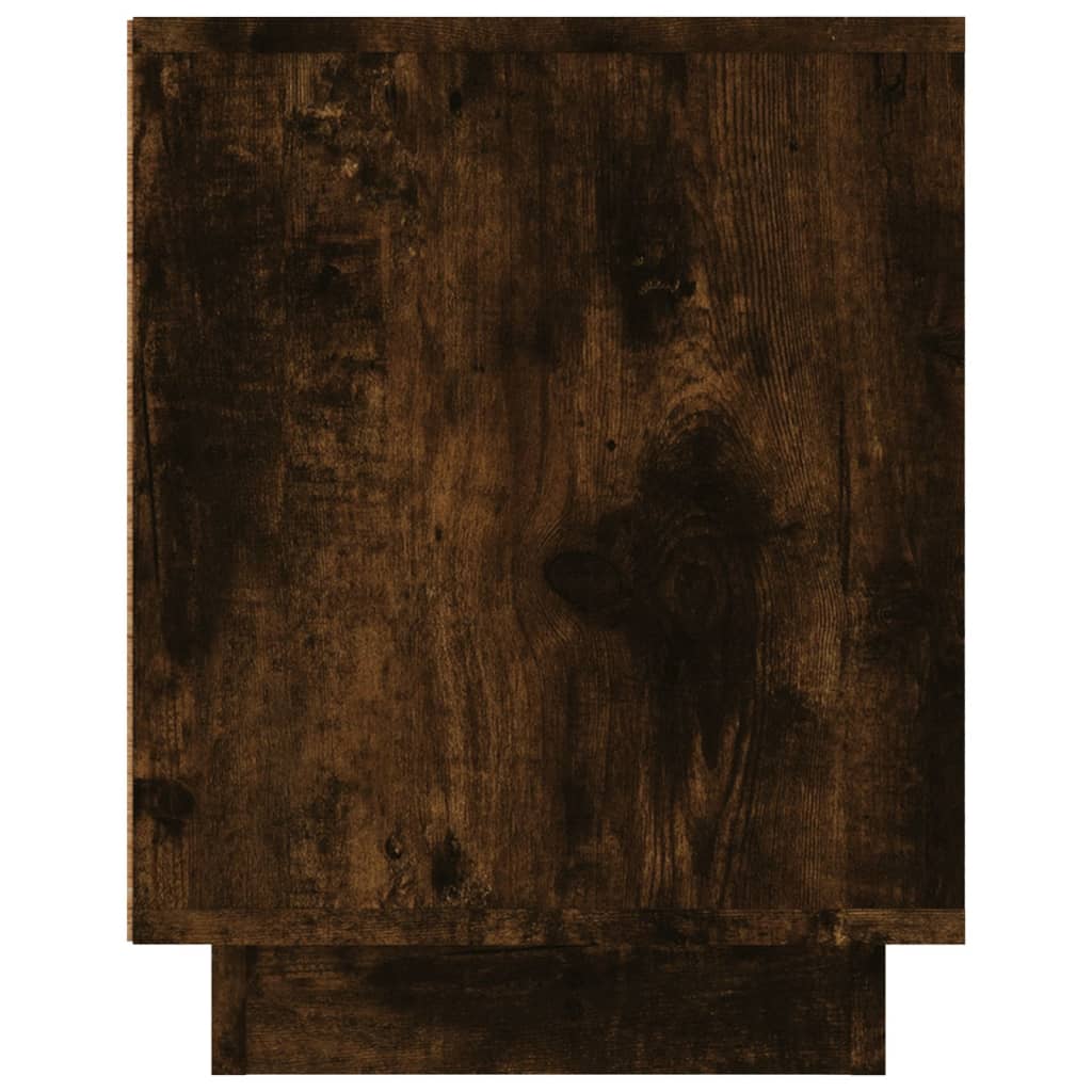 Meuble TV chêne fumé 80x35x45 cm bois d'ingénierie - XIOS