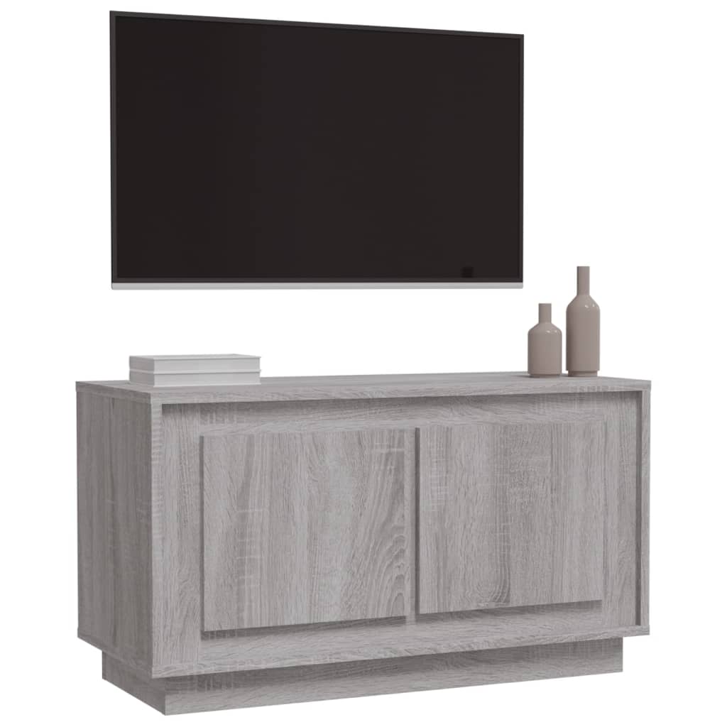 Meuble TV sonoma gris 80x35x45 cm bois d'ingénierie - XIOS