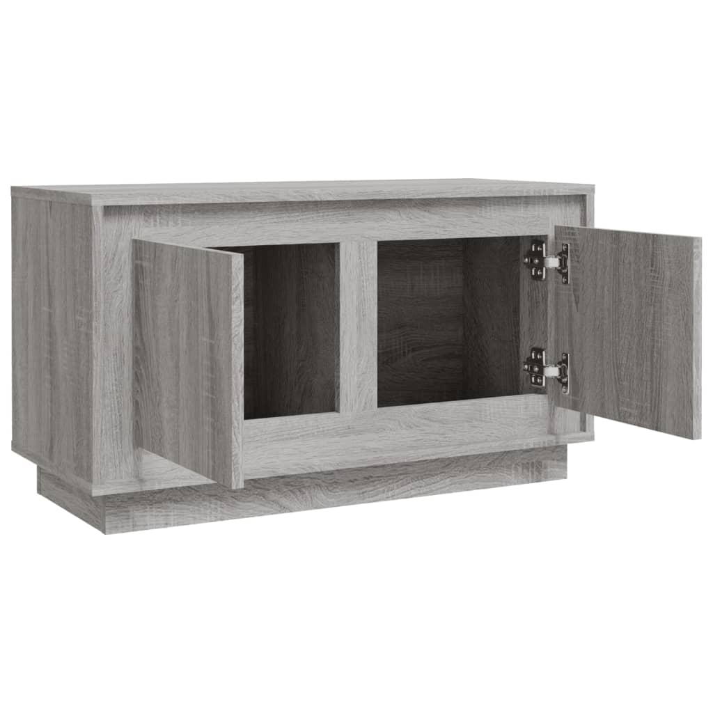 Meuble TV sonoma gris 80x35x45 cm bois d'ingénierie - XIOS