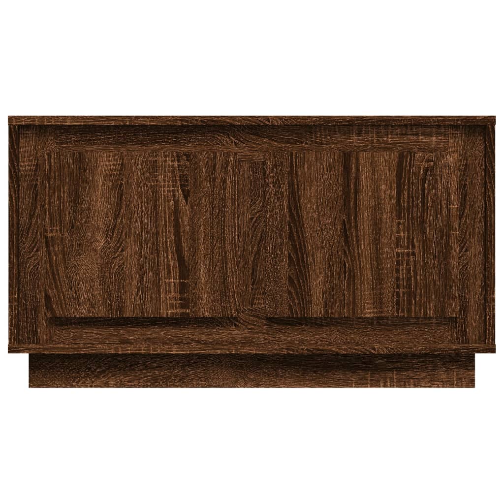 Meuble TV chêne marron 80x35x45 cm bois d'ingénierie - XIOS