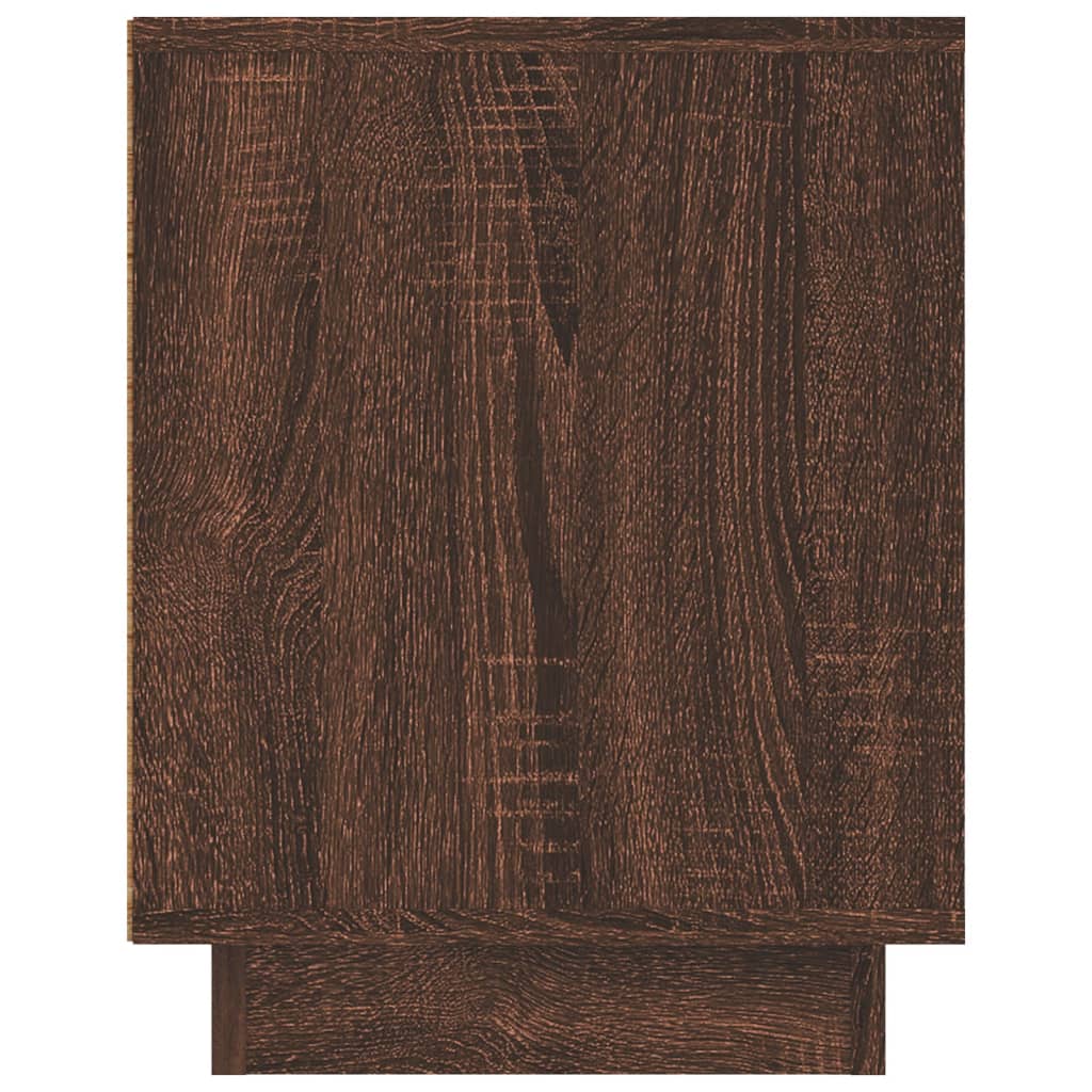 Meuble TV chêne marron 80x35x45 cm bois d'ingénierie - XIOS