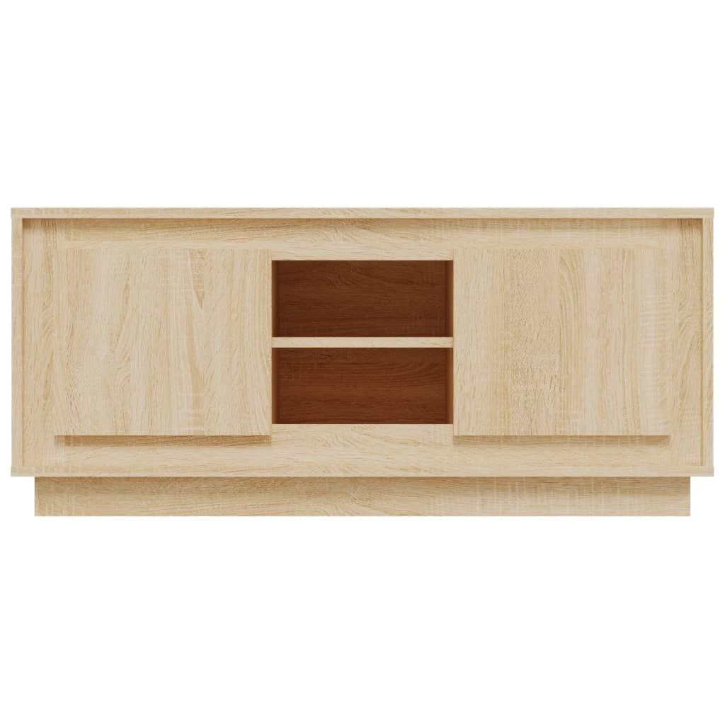 Meuble TV chêne sonoma 102x35x45 cm bois d'ingénierie - XIOS