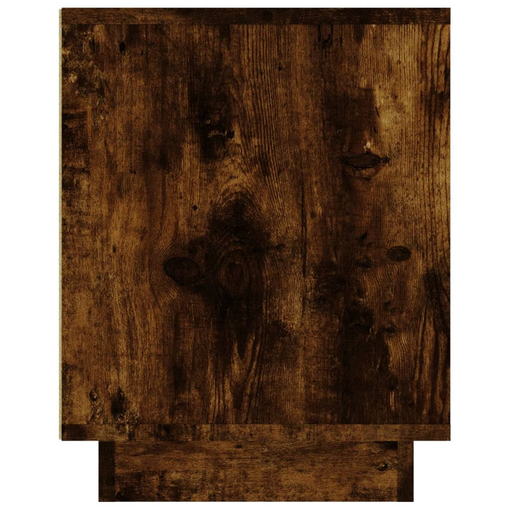 Meuble TV chêne fumé 102x35x45 cm bois d'ingénierie - XIOS