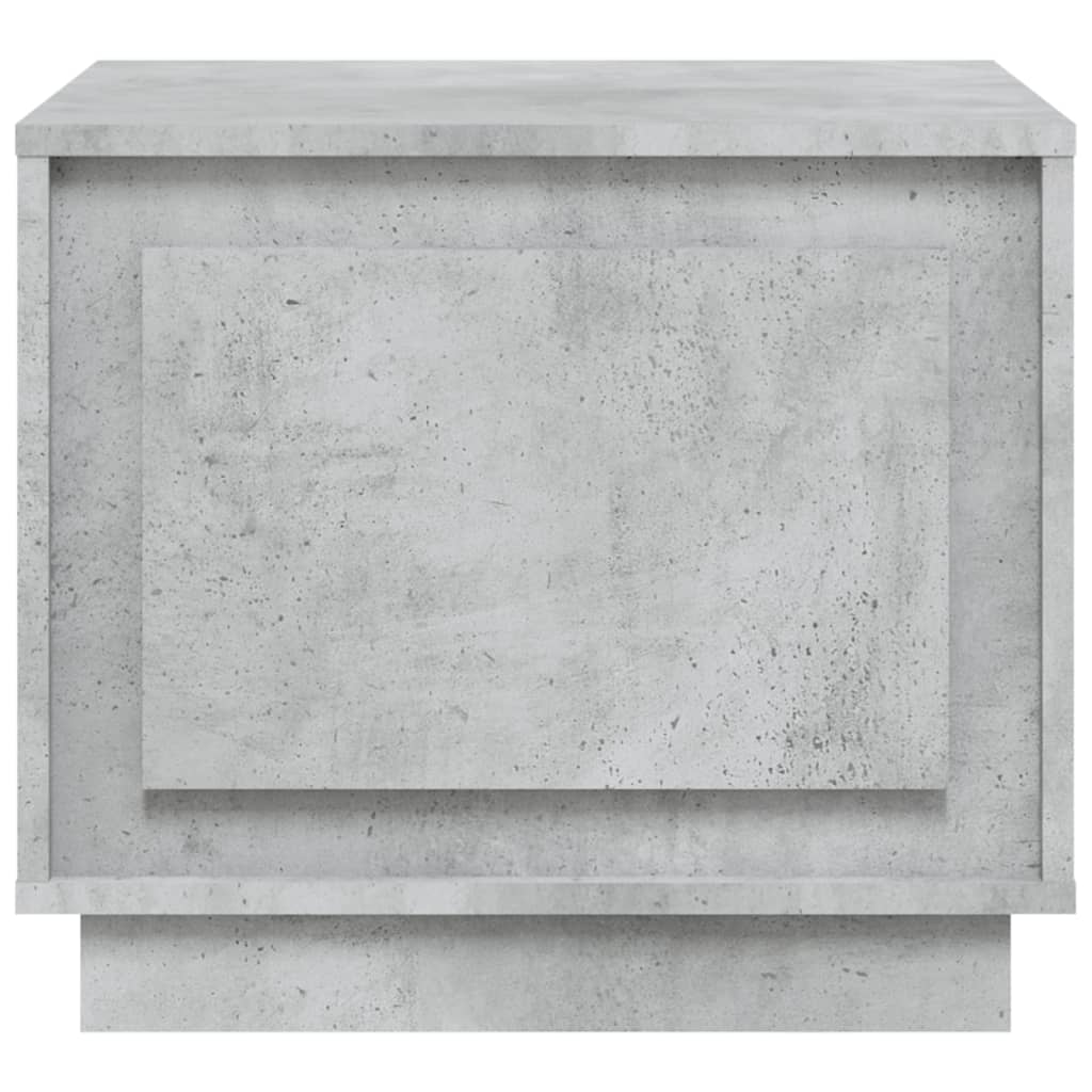 Table basse gris béton 51x50x44 cm bois d'ingénierie - XIOS