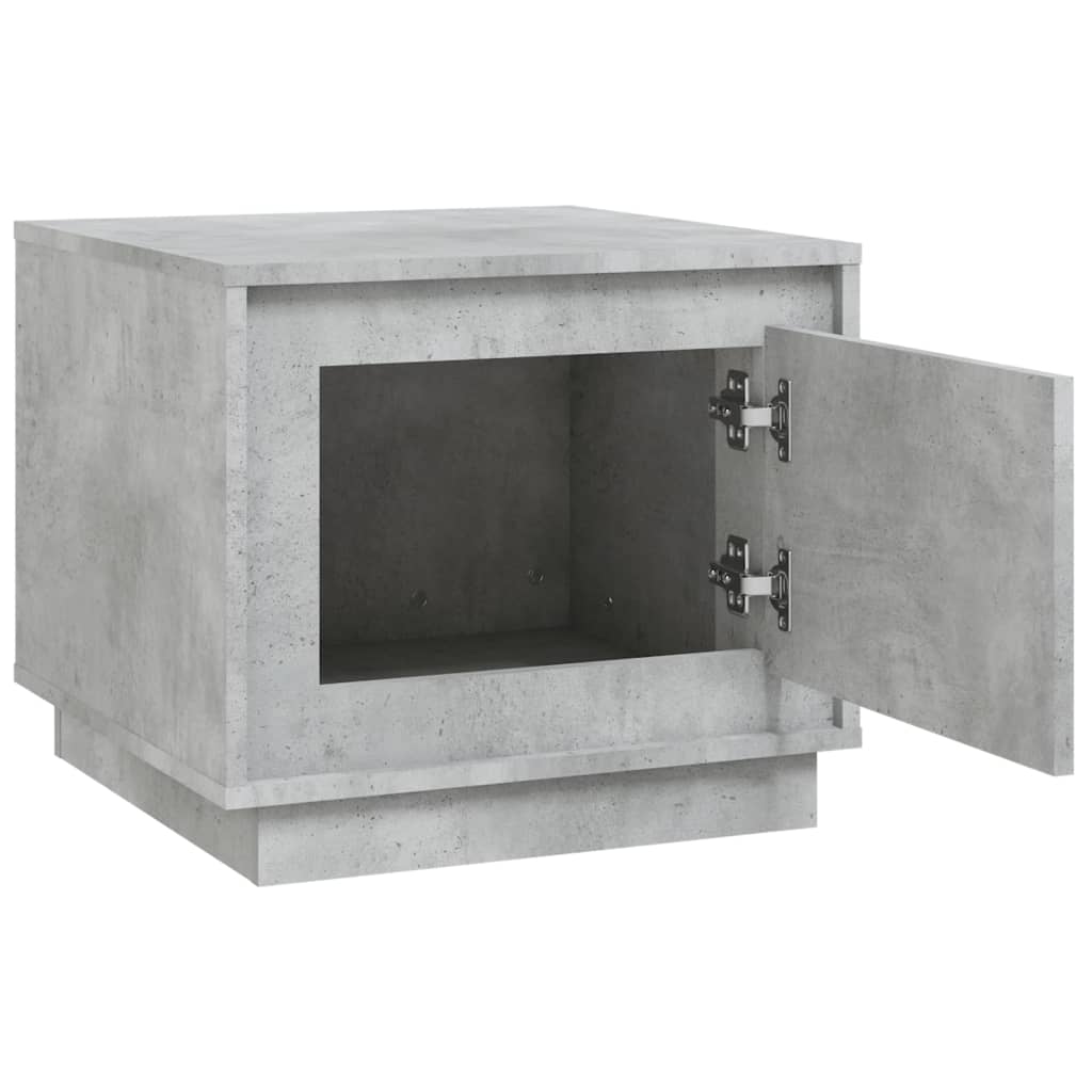 Table basse gris béton 51x50x44 cm bois d'ingénierie - XIOS