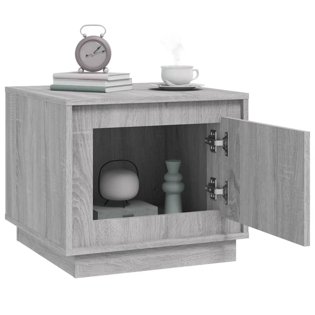 Table basse sonoma gris 51x50x44 cm bois d'ingénierie - XIOS
