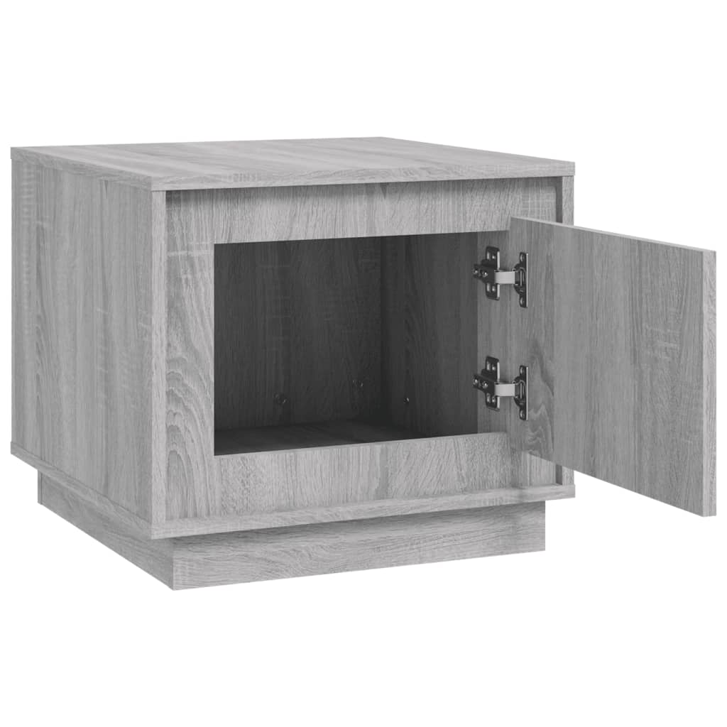 Table basse sonoma gris 51x50x44 cm bois d'ingénierie - XIOS