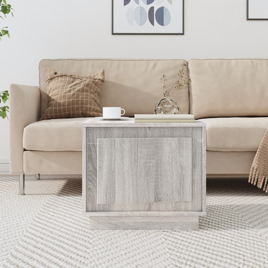 Table basse sonoma gris 51x50x44 cm bois d'ingénierie - XIOS