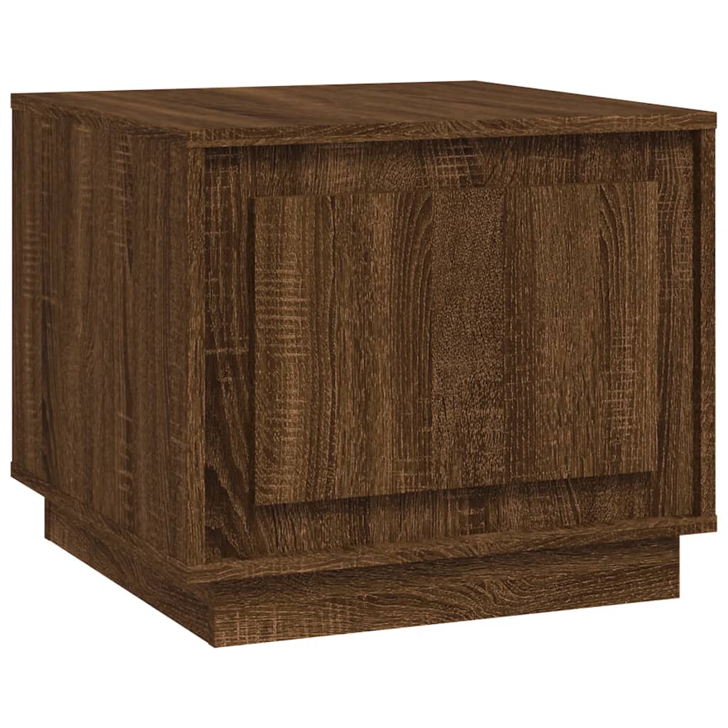 Table basse chêne marron 51x50x44 cm bois d'ingénierie - XIOS