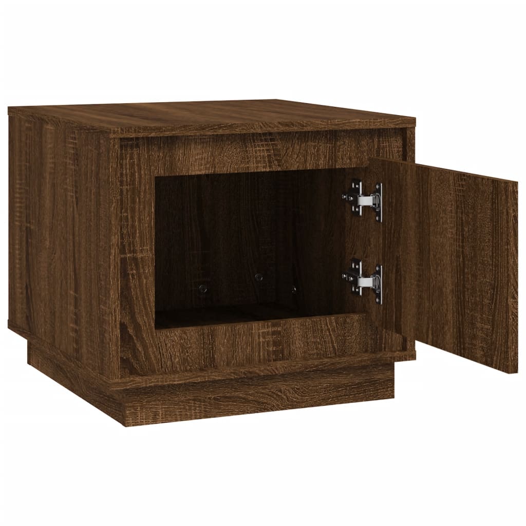 Table basse chêne marron 51x50x44 cm bois d'ingénierie - XIOS