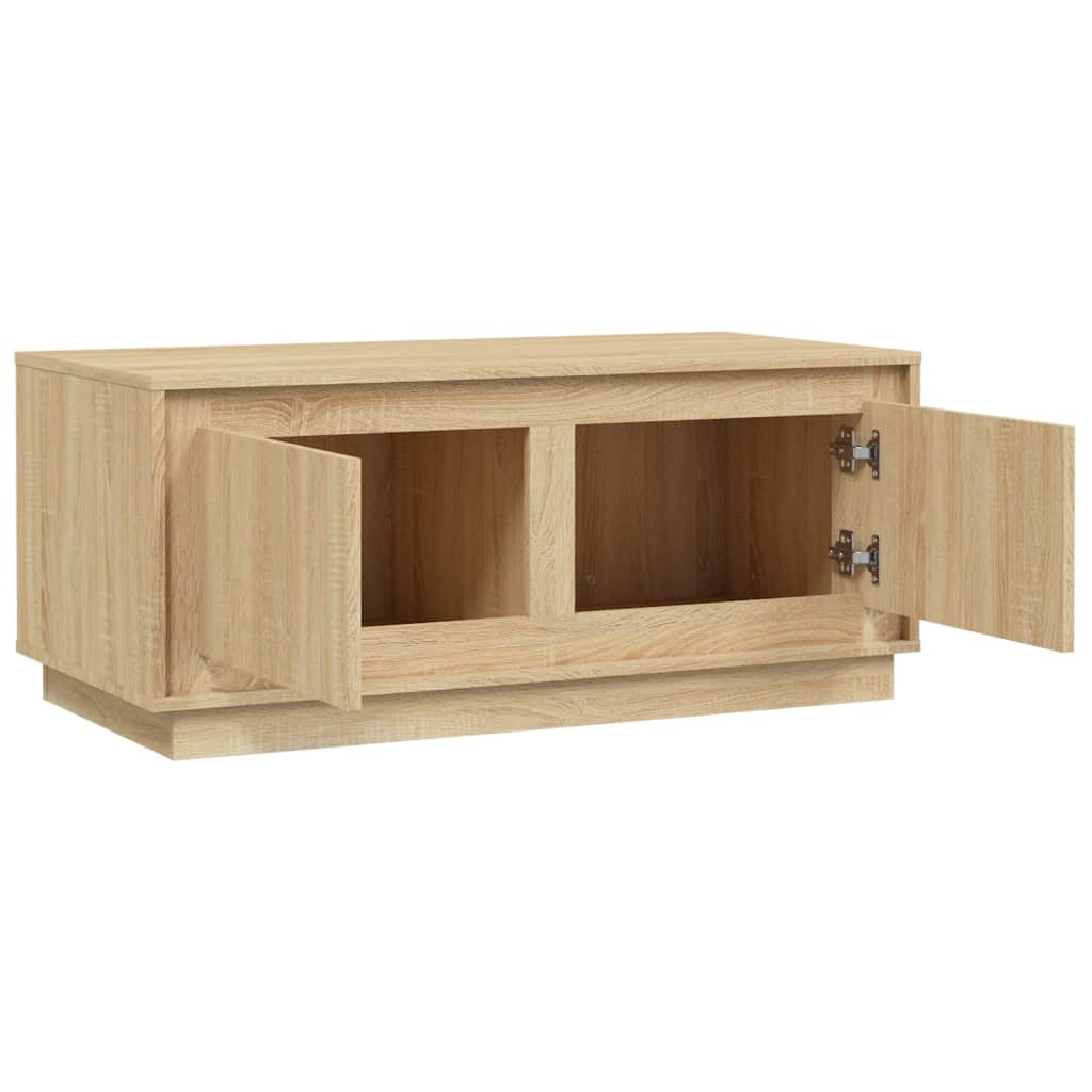 Table basse chêne sonoma 102x50x44 cm bois d'ingénierie - XIOS