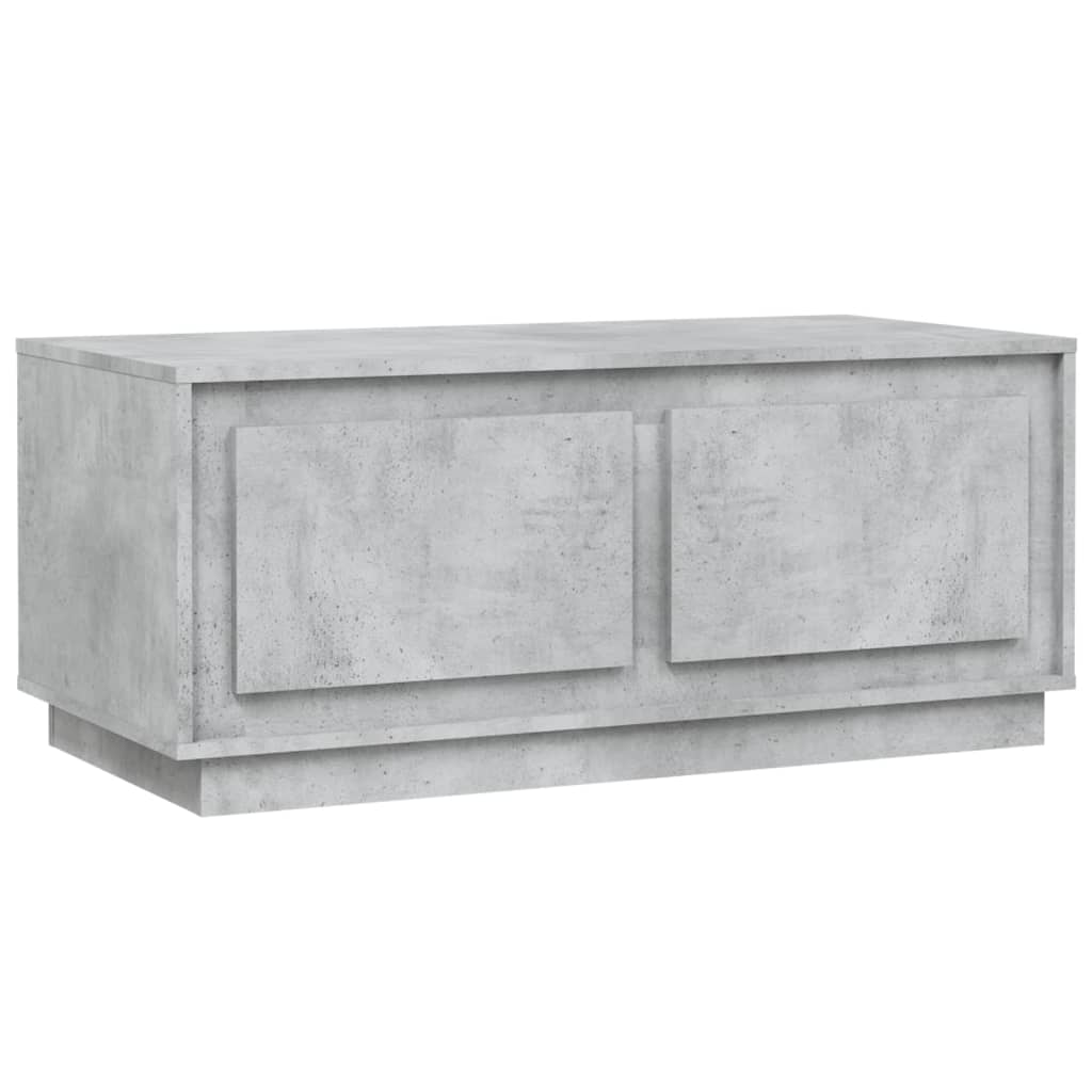 Table basse gris béton 102x50x44 cm bois d'ingénierie - XIOS