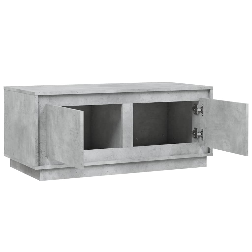 Table basse gris béton 102x50x44 cm bois d'ingénierie - XIOS