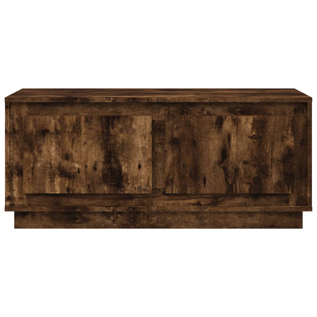 Table basse chêne fumé 102x50x44 cm bois d'ingénierie - XIOS