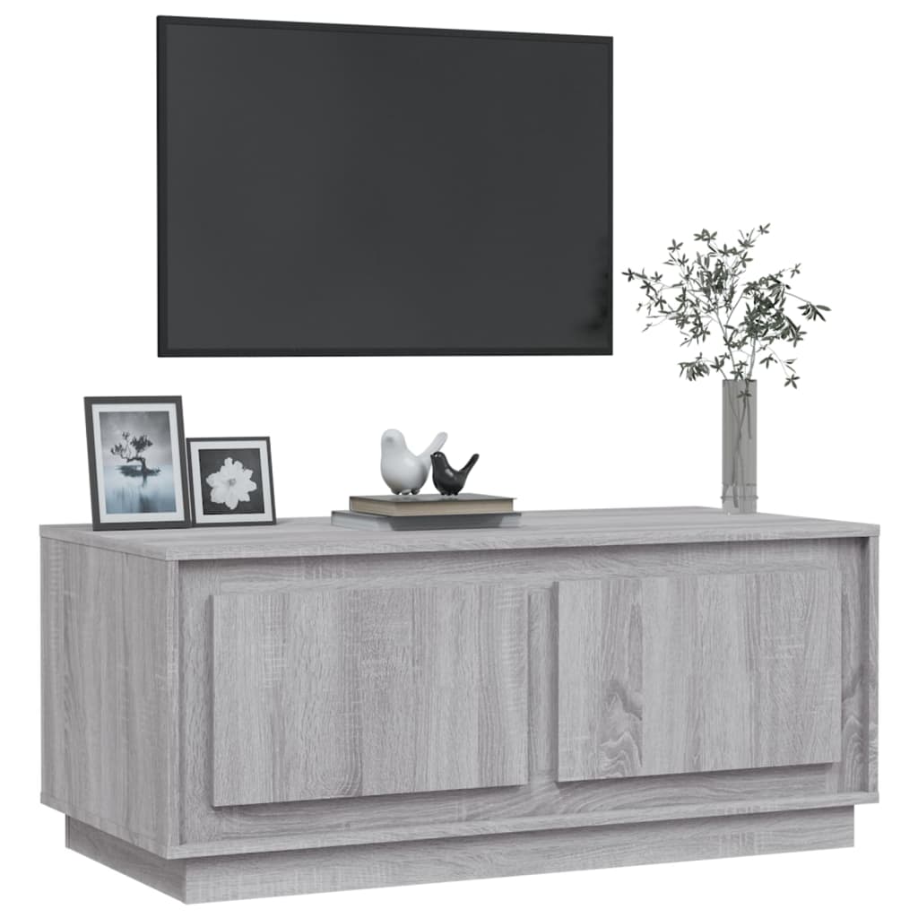 Table basse sonoma gris 102x50x44 cm bois d'ingénierie - XIOS